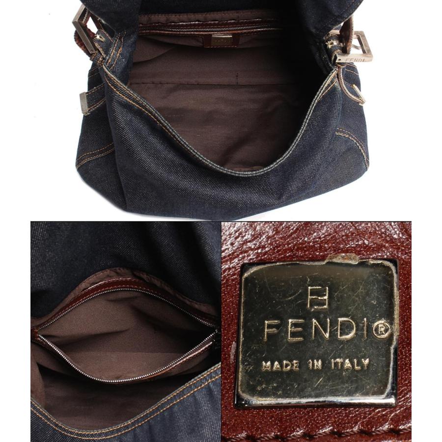 フェンディ ワンショルダーバッグ デニム シルバー金具 マンマバゲット