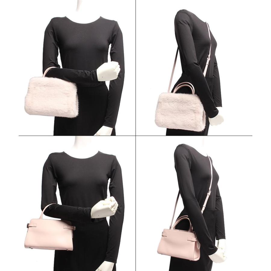 フォクシー 2way レザー ハンドバッグ ショルダーバッグ ミンクファー
