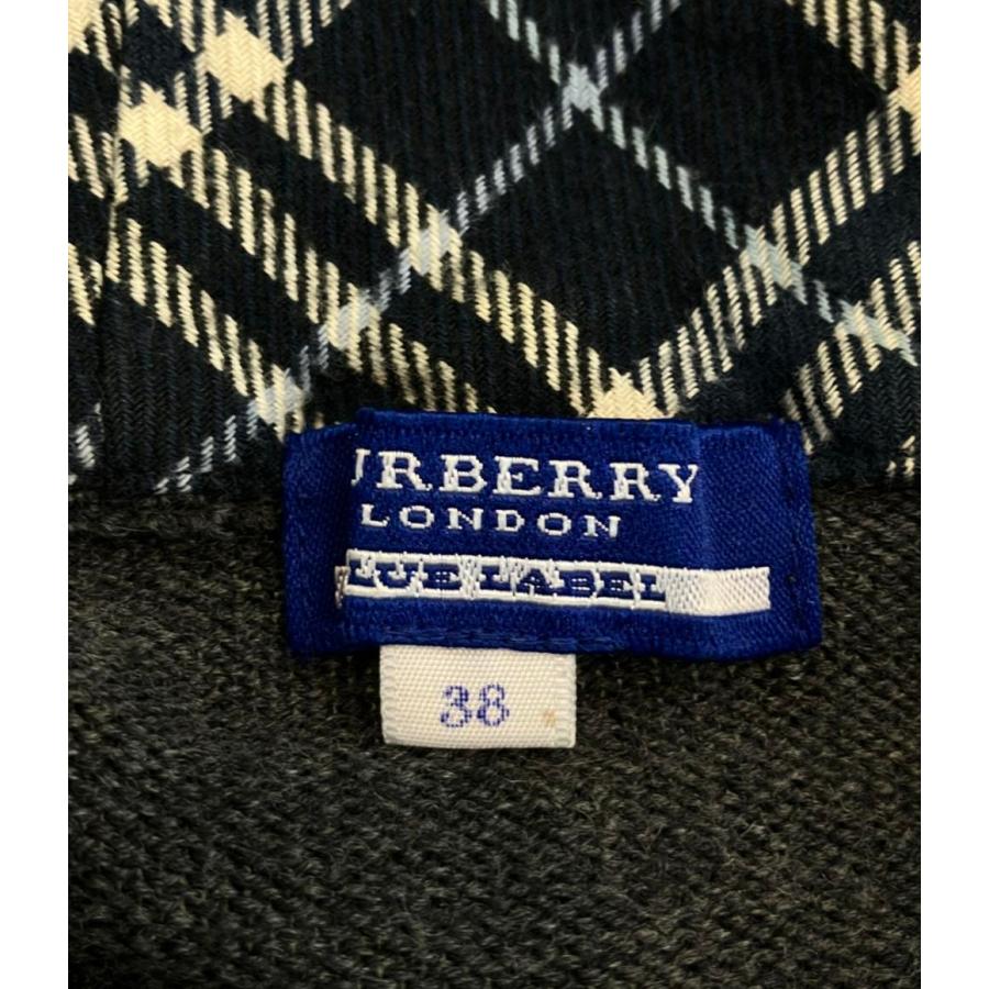 訳あり バーバリーブルーレーベル ジップアップニットパーカー