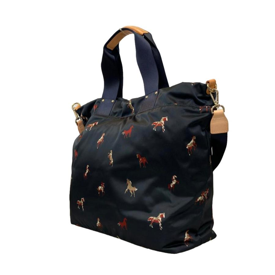 美品 ラシット 2wayショルダーバッグ トートバッグ 斜め掛け 馬柄