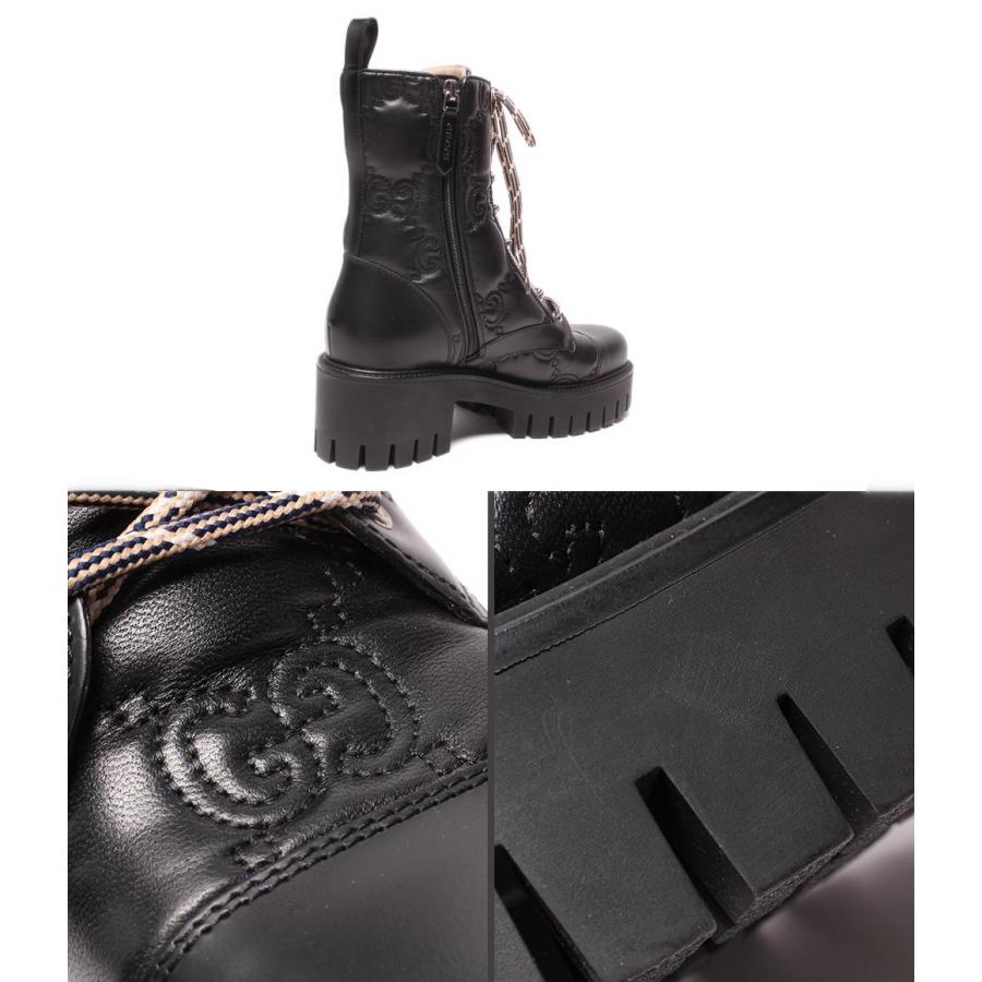 美品 グッチ ショートブーツ サイドジップアップ 718386 レディース