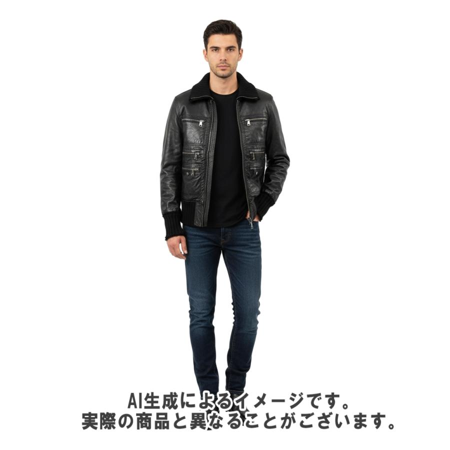 ドルチェアンドガッバーナ レザージャケット ダブルジップ マルチ