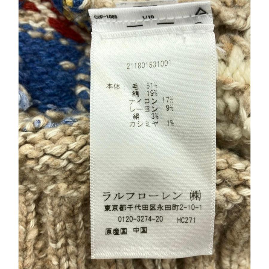美品 ポロ・ラルフローレン ウールカシミアクルーネックニットセーター