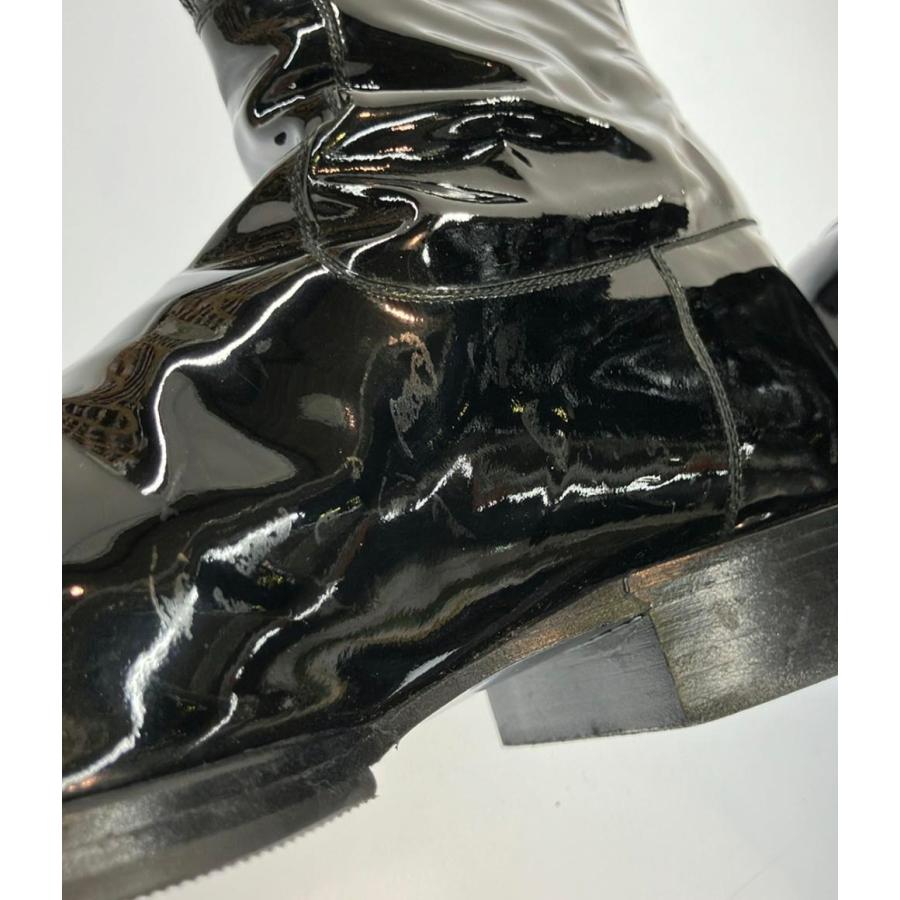 シャネル パテントレザーロングブーツ ココマーク レディース SIZE 37