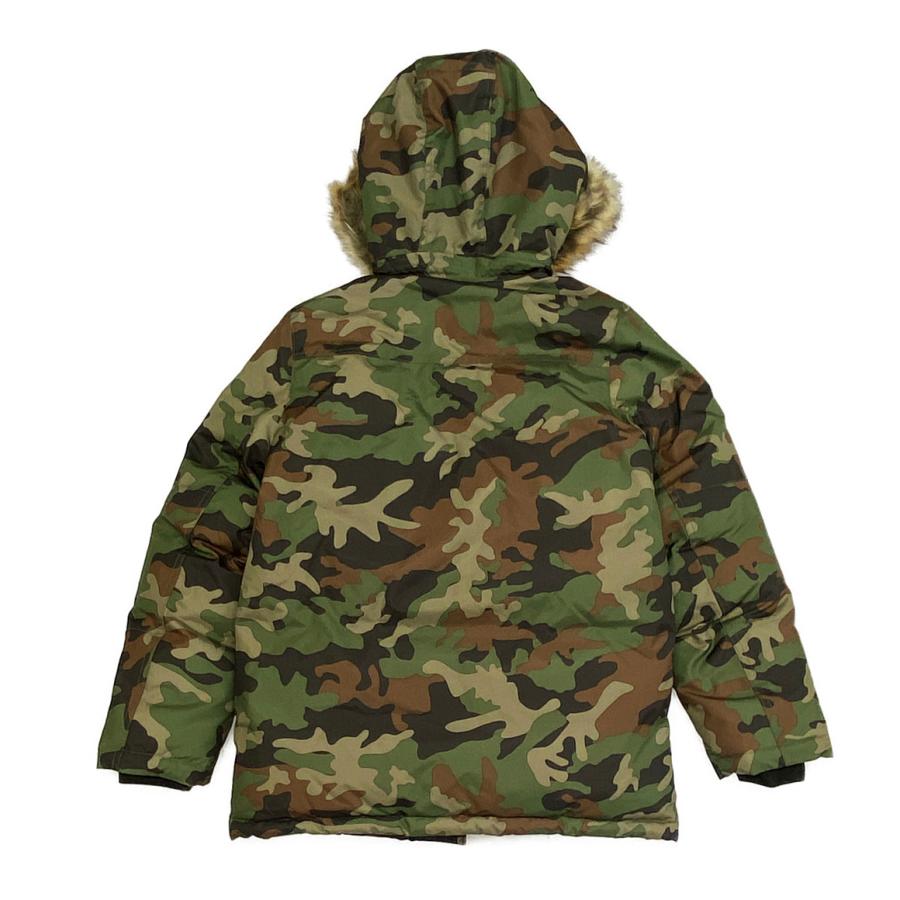 ポロ・ラルフローレン ファーダウンジャケット カモ柄 レディース SIZE