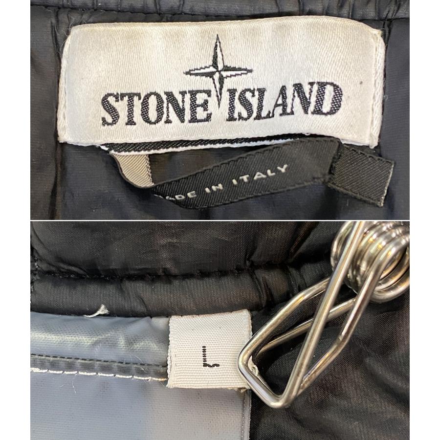 ストーンアイランド ベスト MODFIED PANAMA NYLON LEATHER VEST 中綿