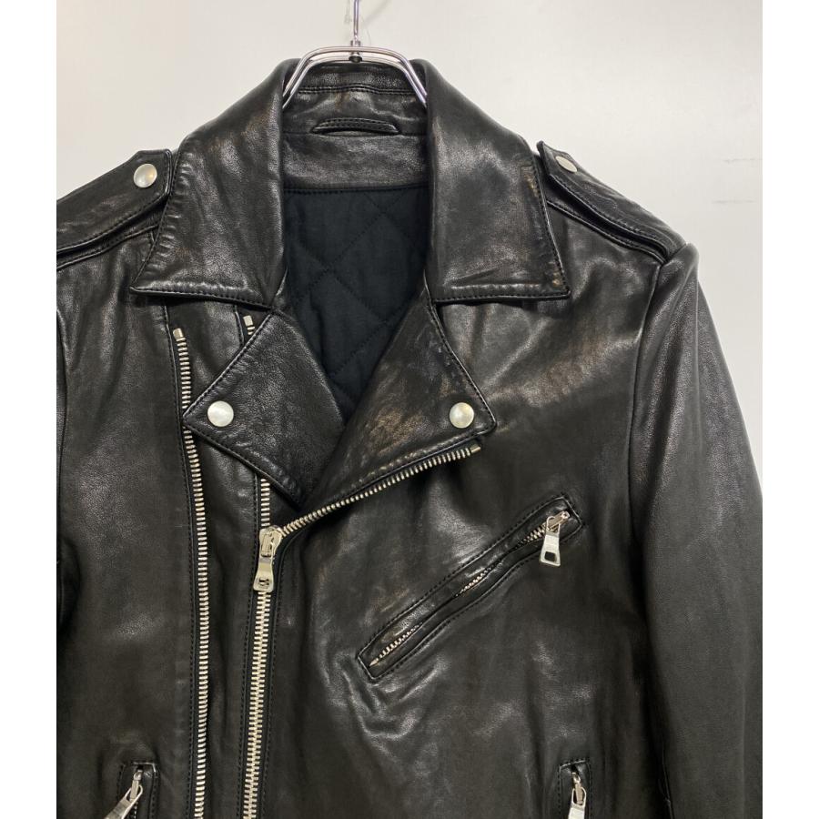 BALMAIN（バルマン） ライダースジャケット ラムレザー BLK メンズ