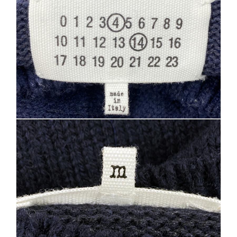 メゾンマルジェラ エルボーパッチニット 5G Elbow Patch Crew Neck