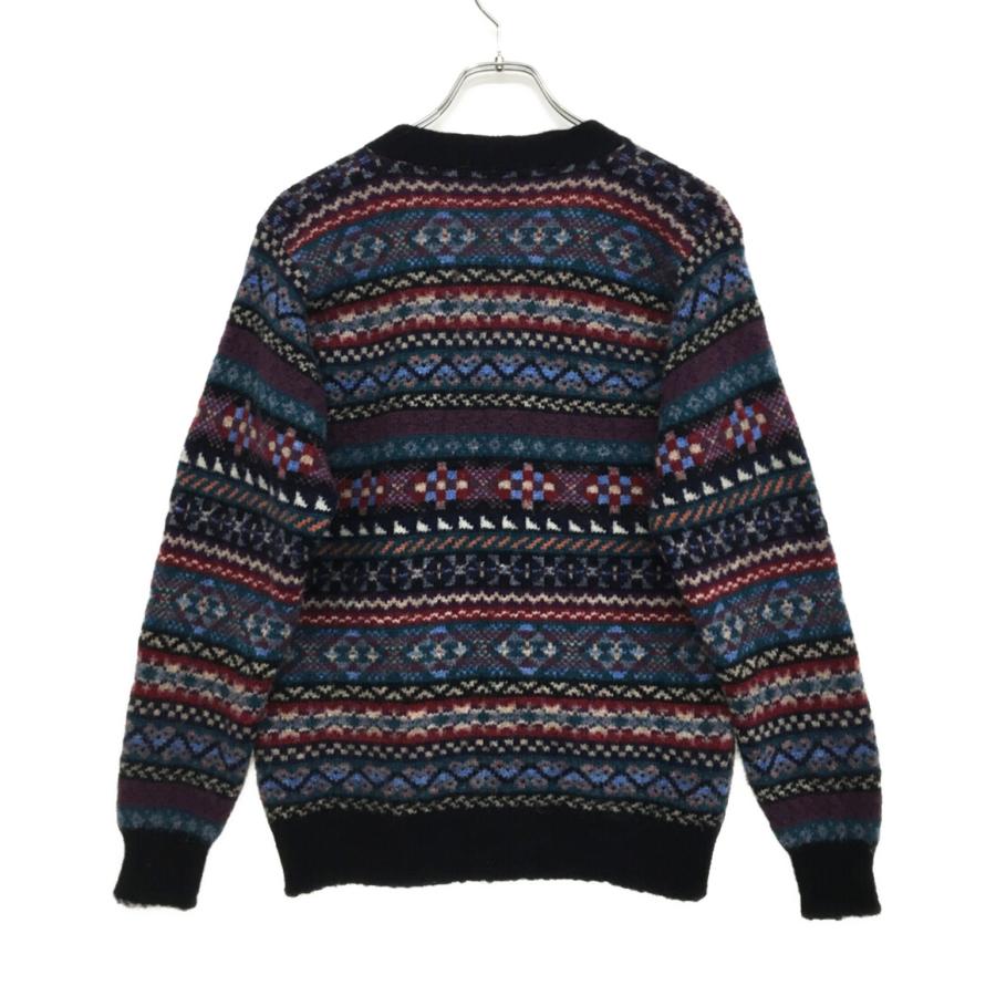 ジャミーソンズカーディガン フェアアイル柄 ウール メンズ SIZE M