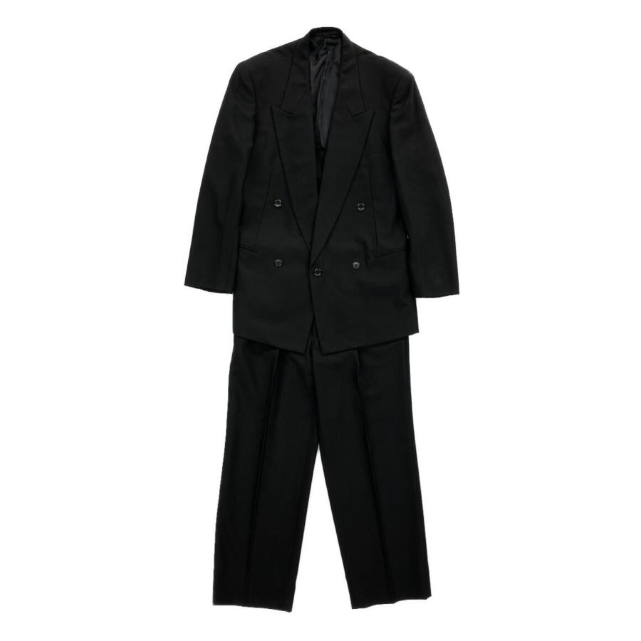 イヴ・サンローラン セットアップ ダブルジャケット ブラック