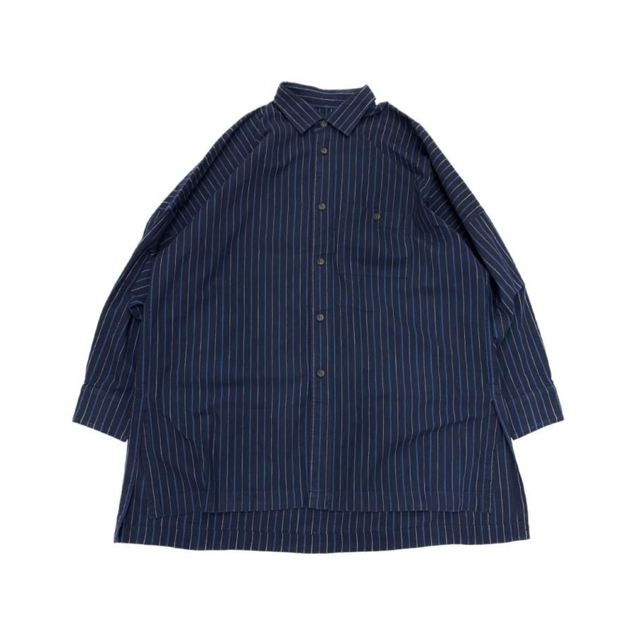 イッセイミヤケ メン 長袖シャツ MITSUKE ドルマンスリーブストライプ