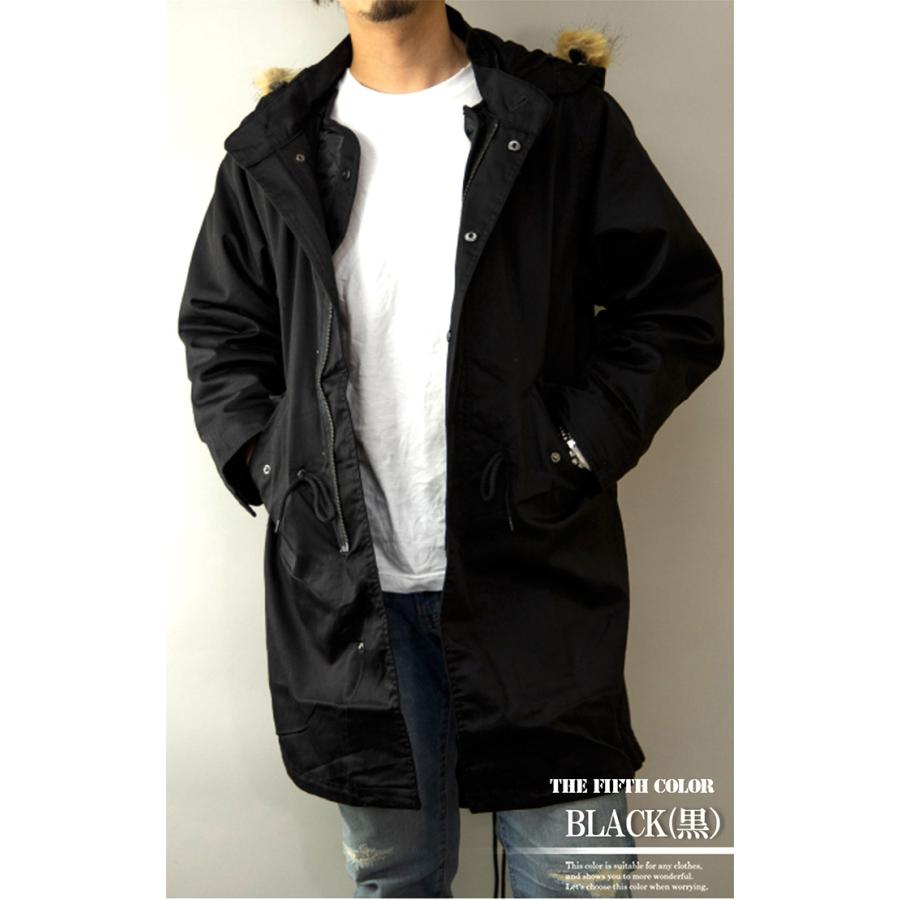 モッズコート メンズ ミリタリーコート 取り外し 可能 ライナー付