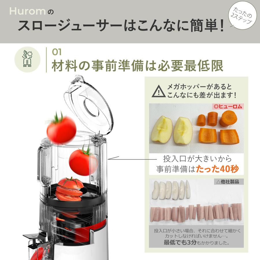 HUROM（ヒューロム） 【公式】ヒューロム コールドプレスジューサー