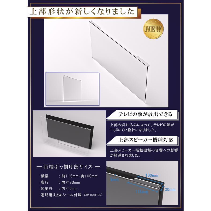 液晶テレビ保護パネル 43型 フラット式 【低反射タイプ】※こちらの商品