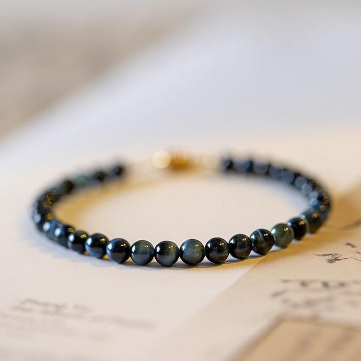 爆買 天然石 ブルータイガーアイ ブレスレット レディース メンズ