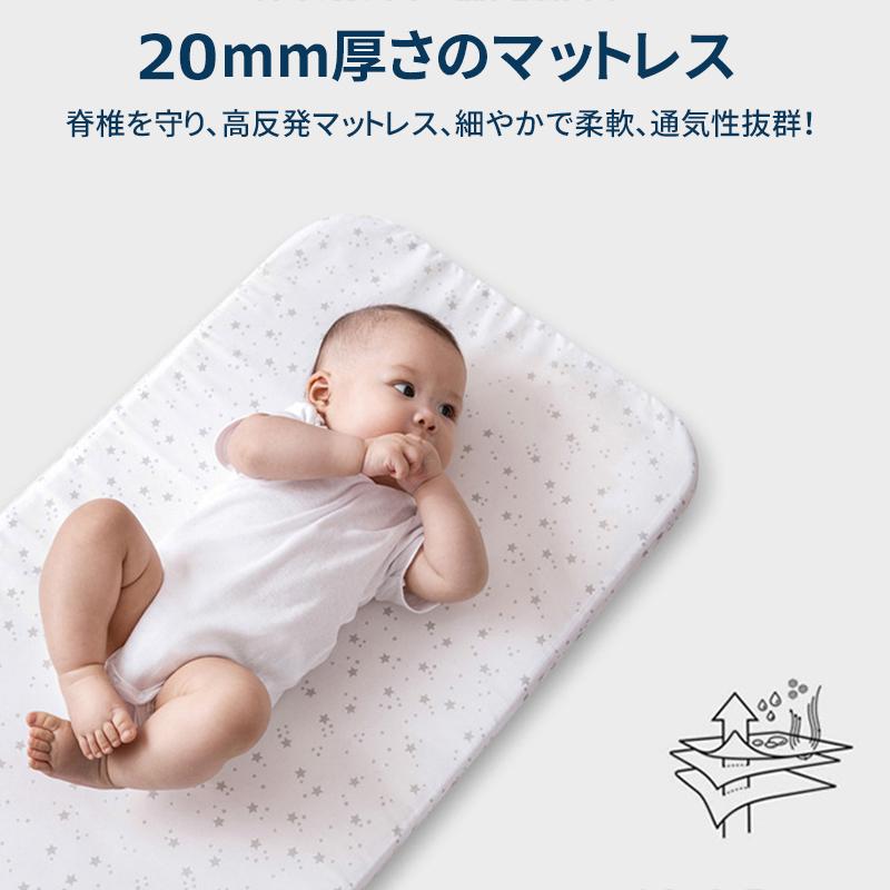 HZDMJ 2024最新モデル 添い寝 ベビーベッド ミニ 持ち運び 折りたたみ