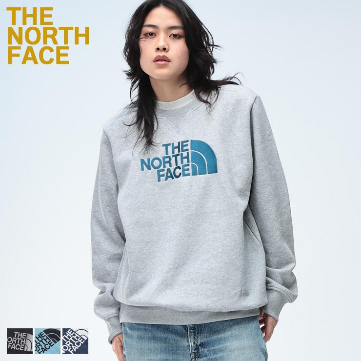 THE NORTH FACE（ザ ノースフェイス） 裏起毛 ロゴ刺繍 クルーネック