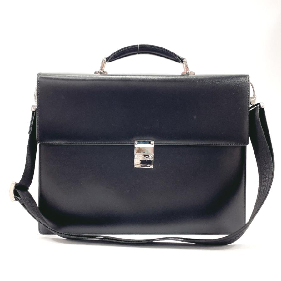 MONTBLANC（モンブラン） ビジネスバッグ レザー ブラック ブリーフ