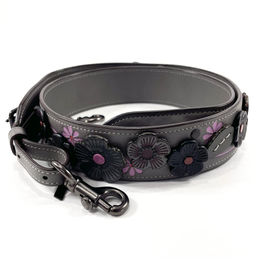 COACH（コーチ） ショルダーストラップ ティーローズフラワー レザー