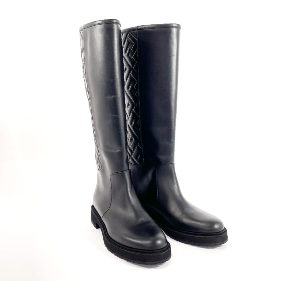 FENDI（フェンディ） 23.5cm ブーツ 8U8036 ロングブーツ ズッカ 21AW