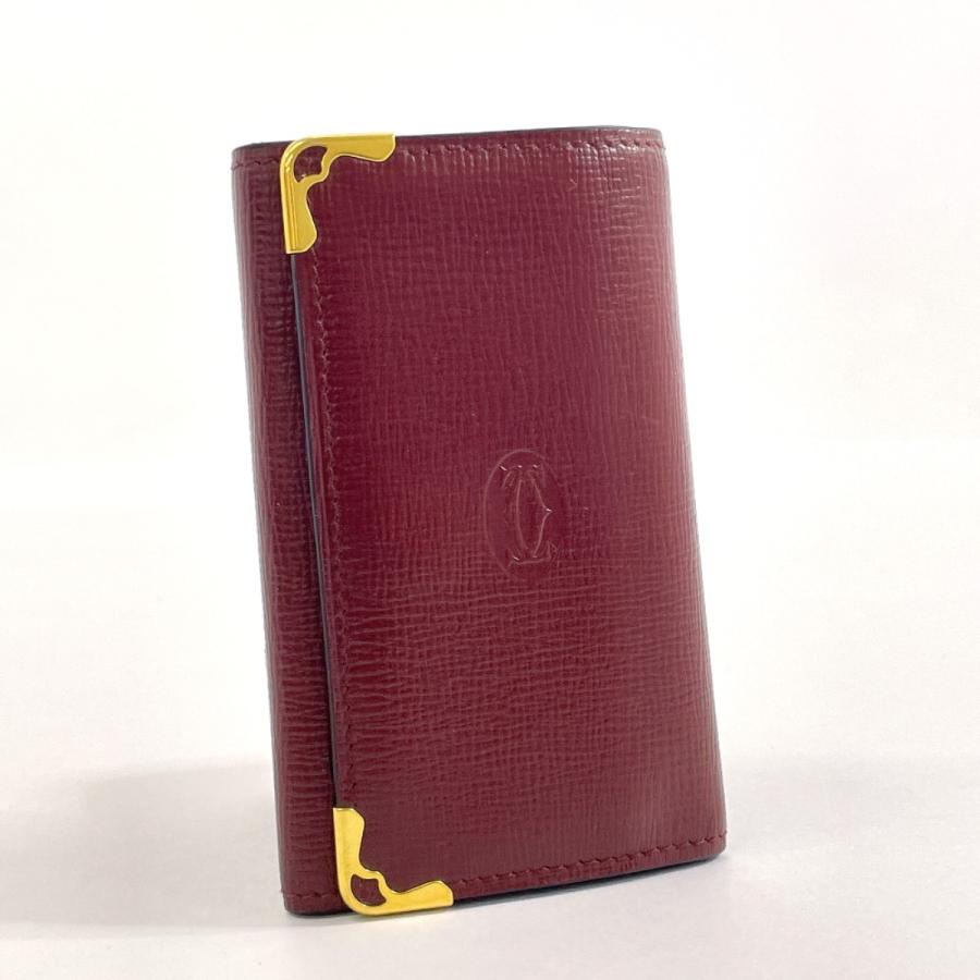 Cartier（カルティエ） キーケース マストライン 6連 レザー ボルドー