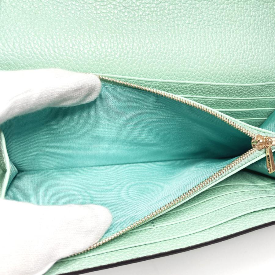 GUCCI（グッチ） 長財布 573612 ズゥミ レザー グリーン ミント