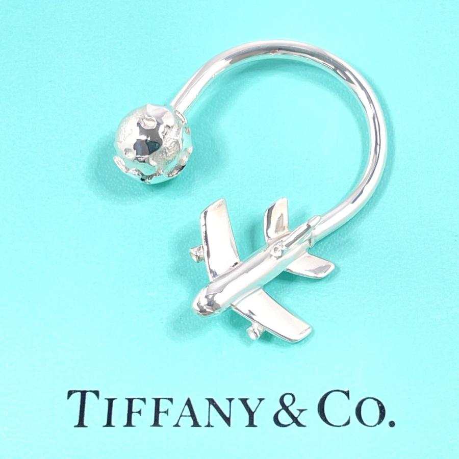 TIFFANY&Co.（ティファニー） キーホルダー キーリング 飛行機 地球