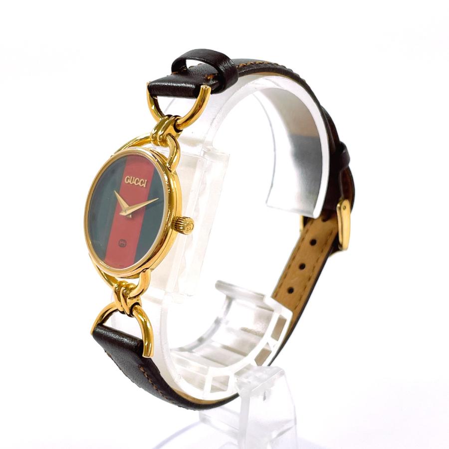 GUCCI（グッチ） 腕時計 6700L シェリーライン GP/レザー ゴールド