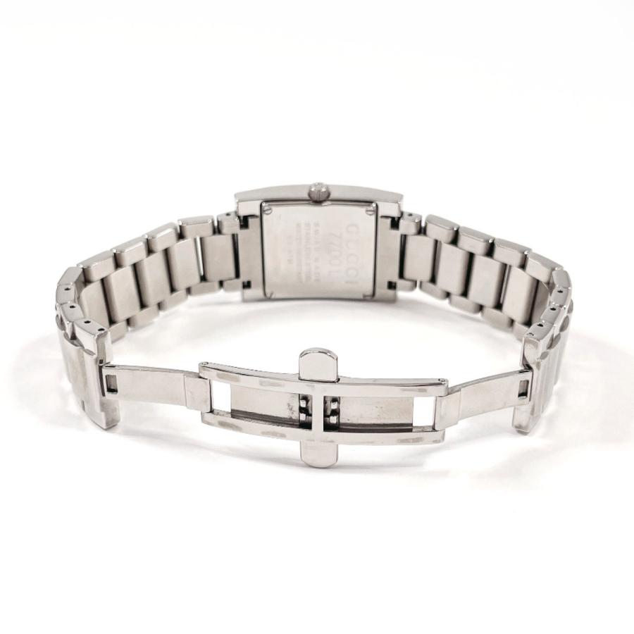 GUCCI（グッチ） 腕時計 7700L ステンレススチール シルバー ホワイト