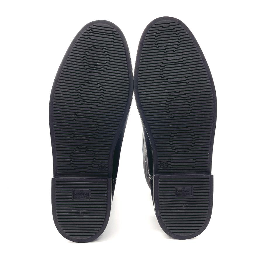 GUCCI（グッチ） レインブーツ GG ロングブーツ 雨靴 ラバー ブラック