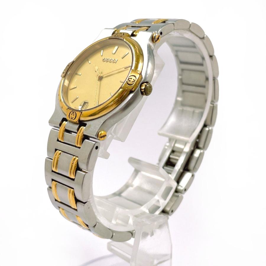 GUCCI（グッチ） 腕時計 9000M ステンレススチール コンビ シルバー