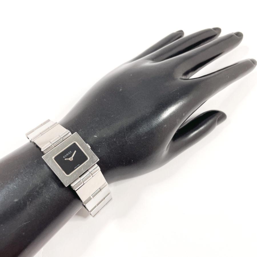 GUCCI（グッチ） 腕時計 600L ステンレススチール シルバー ブラック