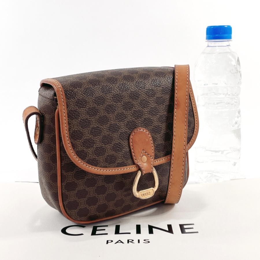 CELINE（セリーヌ） ショルダーバッグ マカダム PVC ブラウン