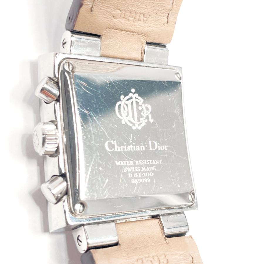 ディオール Dior 腕時計 D81-100 ステンレススチール/レザー シルバー