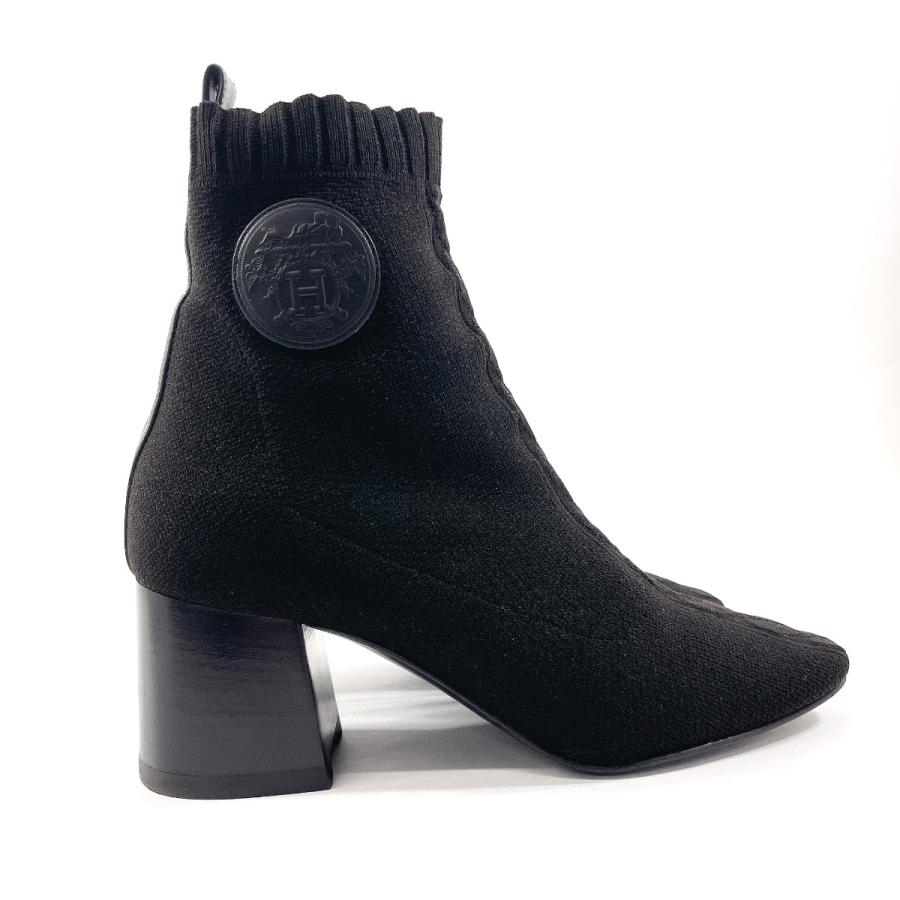 HERMES（エルメス） ショートブーツ ヴォルヴェール 60 ウッド/ニット