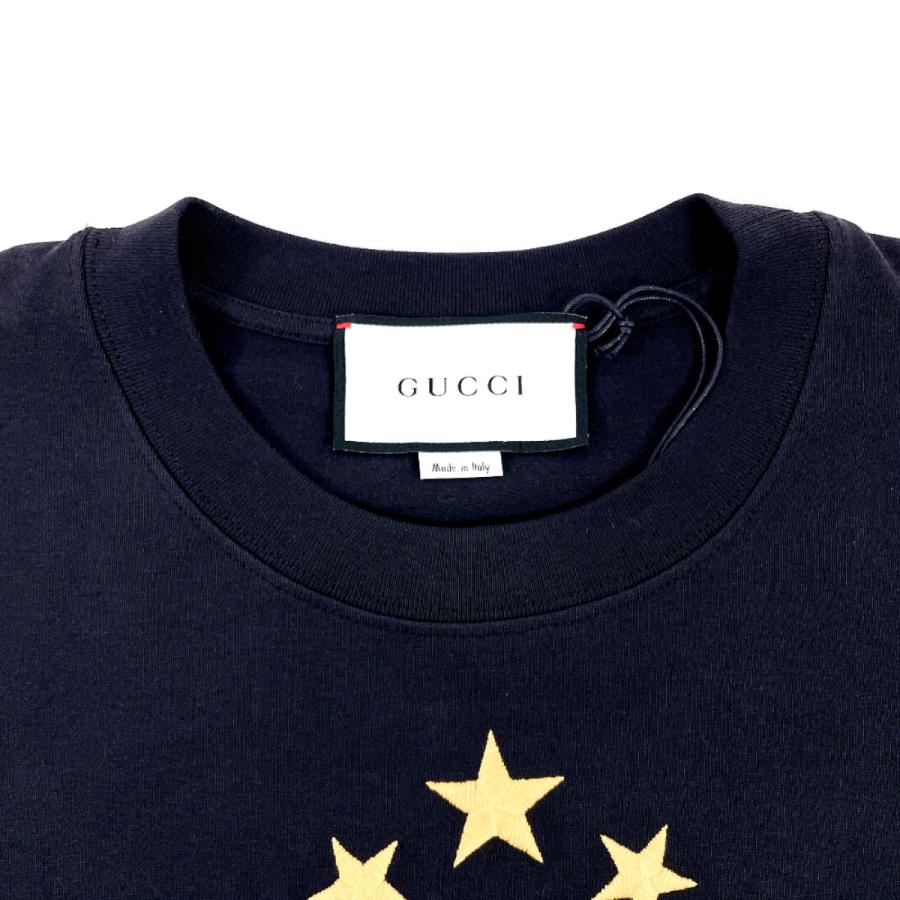 GUCCI（グッチ） 半袖Tシャツ コットン ブラック GUCCIBAND 未使用品