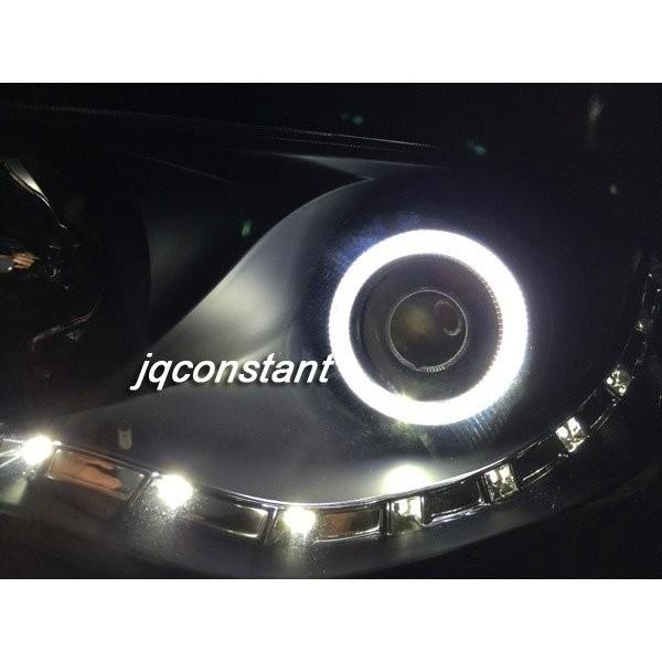 FDシビック LEDデイライト イカリング付ヘッドライト ブラック 左右