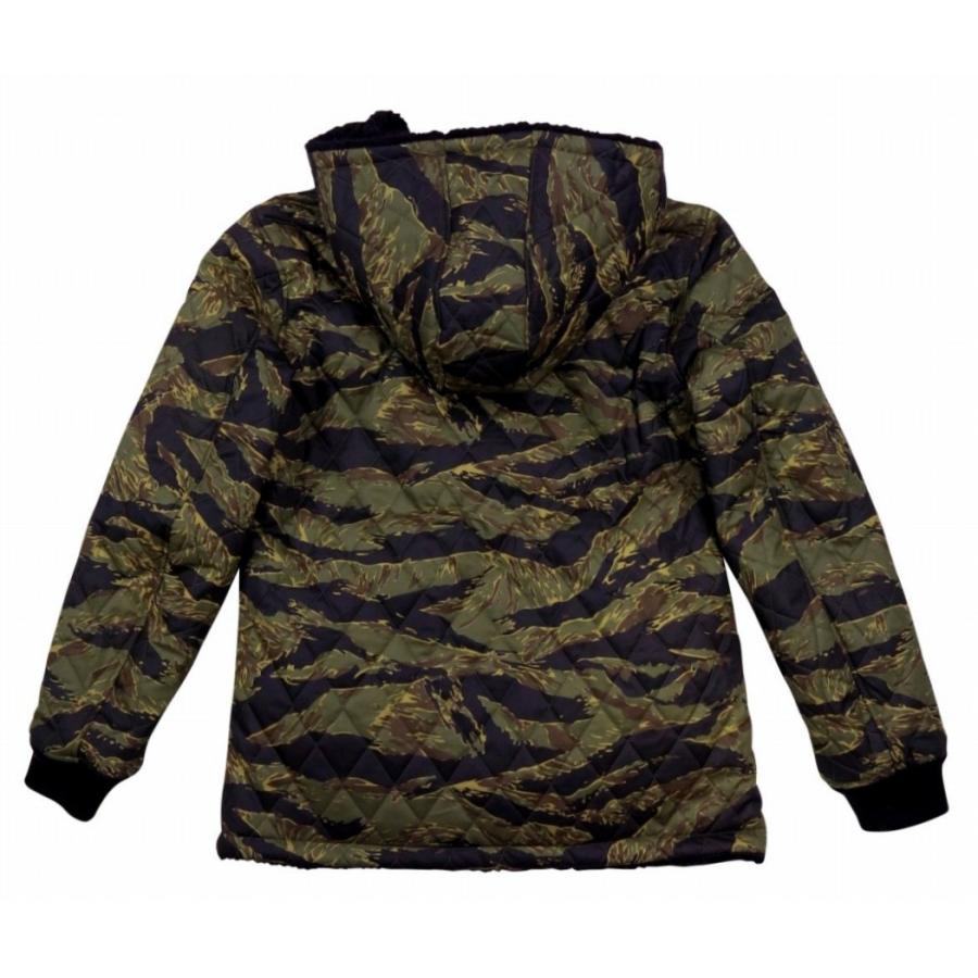 VANSON（バンソン） フェイクファー × タイガーカモフラージュ 中綿