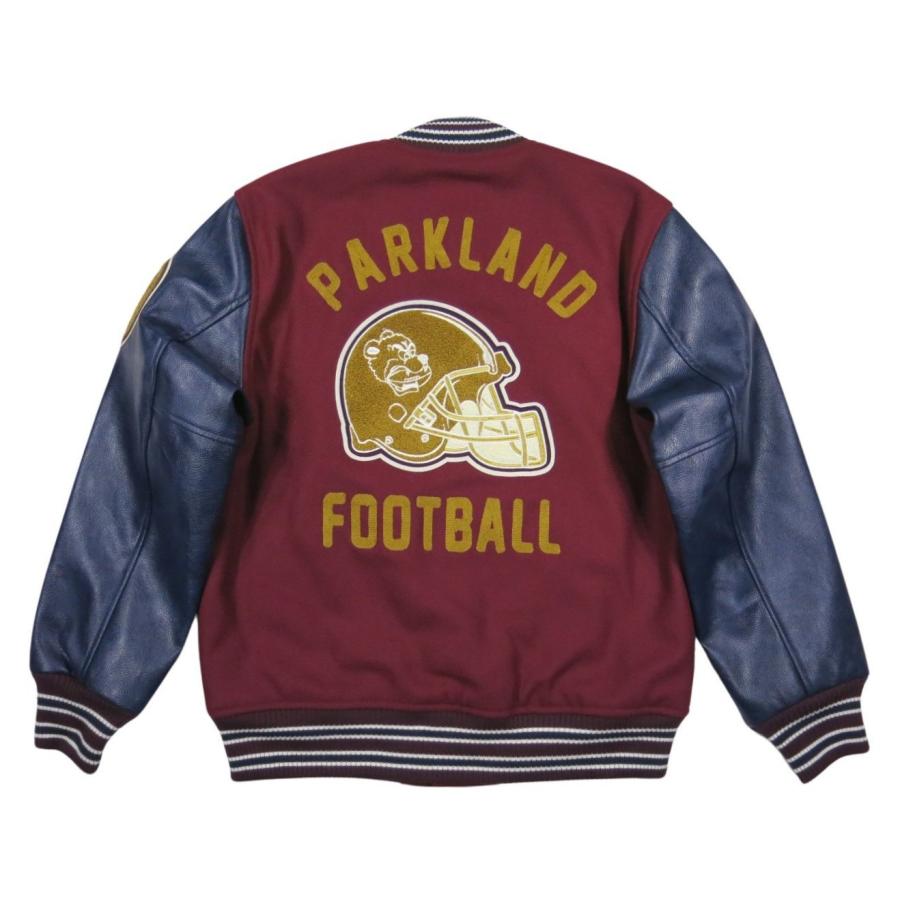 HOUSTON（ヒューストン） さがら刺繍 FOOTBALL PUレザー × メルトン