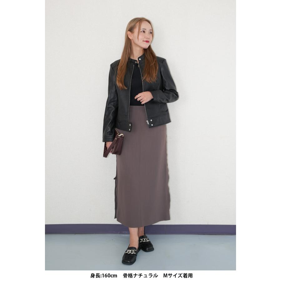 レザージャケット ライダース シングル 革ジャン レディース 本革