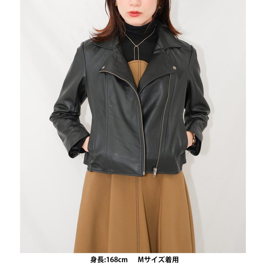 レザージャケット ライダース ダブルライダース 革ジャン レディース