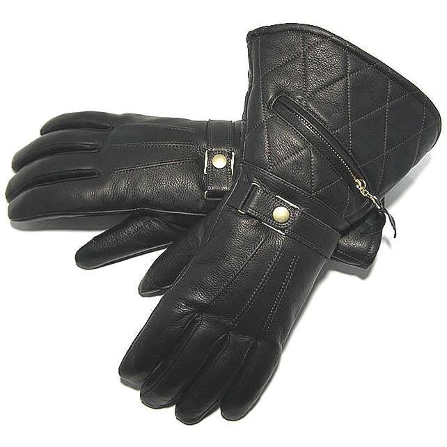 POWWOW パウワウ】 バイカー仕様 高性能 肉厚 オイルレザー製 防寒仕様