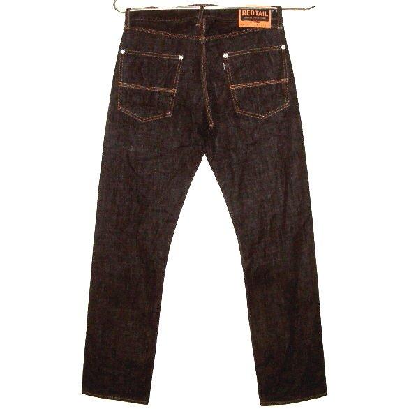 VISE レッドテイル バイカー仕様 ムラ糸粗織り 赤ミミ付き インディゴ