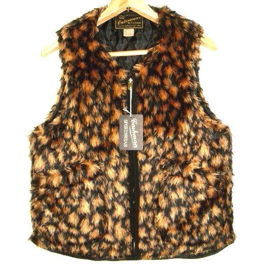 CUSHMAN クッシュマン】 レオパード柄 ヒョウ柄 ファー 中綿入り