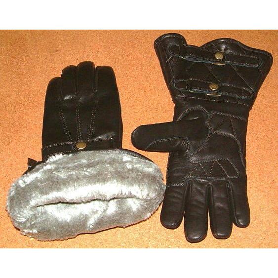 POWWOW パウワウ】 バイカー仕様 高性能 肉厚 オイルレザー製 防寒仕様