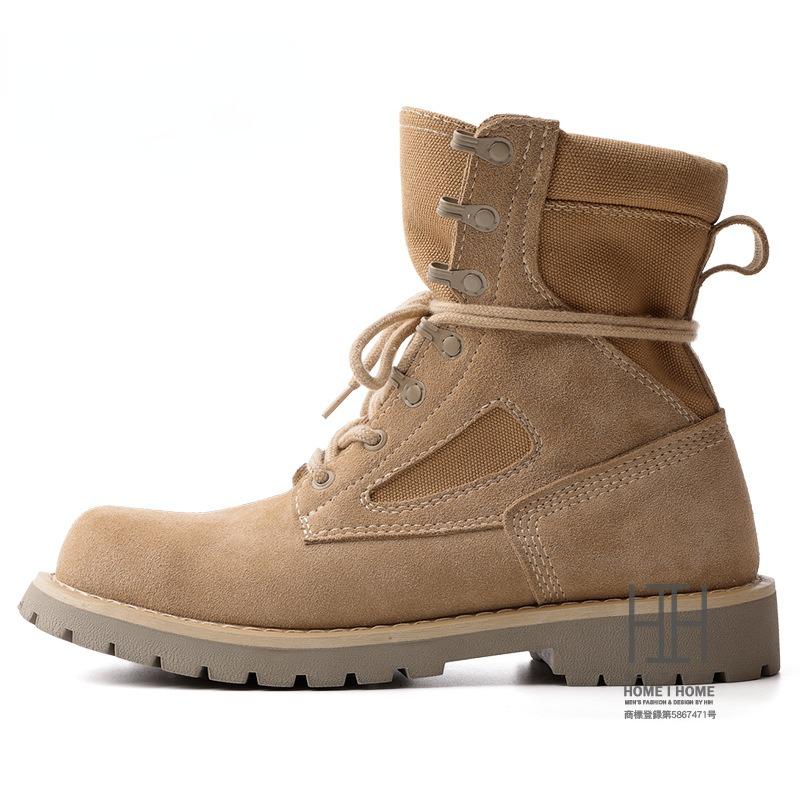 ホームアイホーム ブーツ メンズ 本革 スエード ワークブーツ 冬