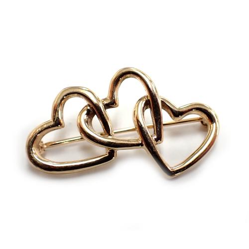 TIFFANY&Co.（ティファニー） 14K スリーハート ブローチ オープン