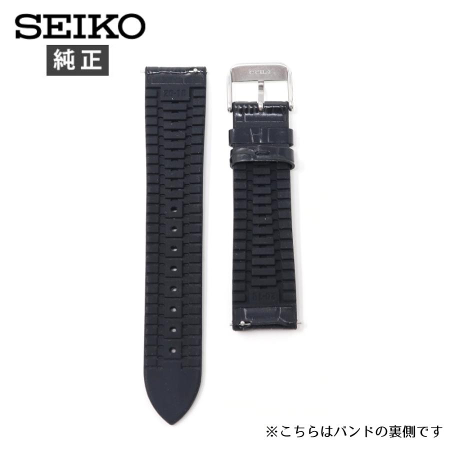 SEIKO（セイコー） 20mm 純正 ベルト 革 ラバー RS02C20BK 時計 交換