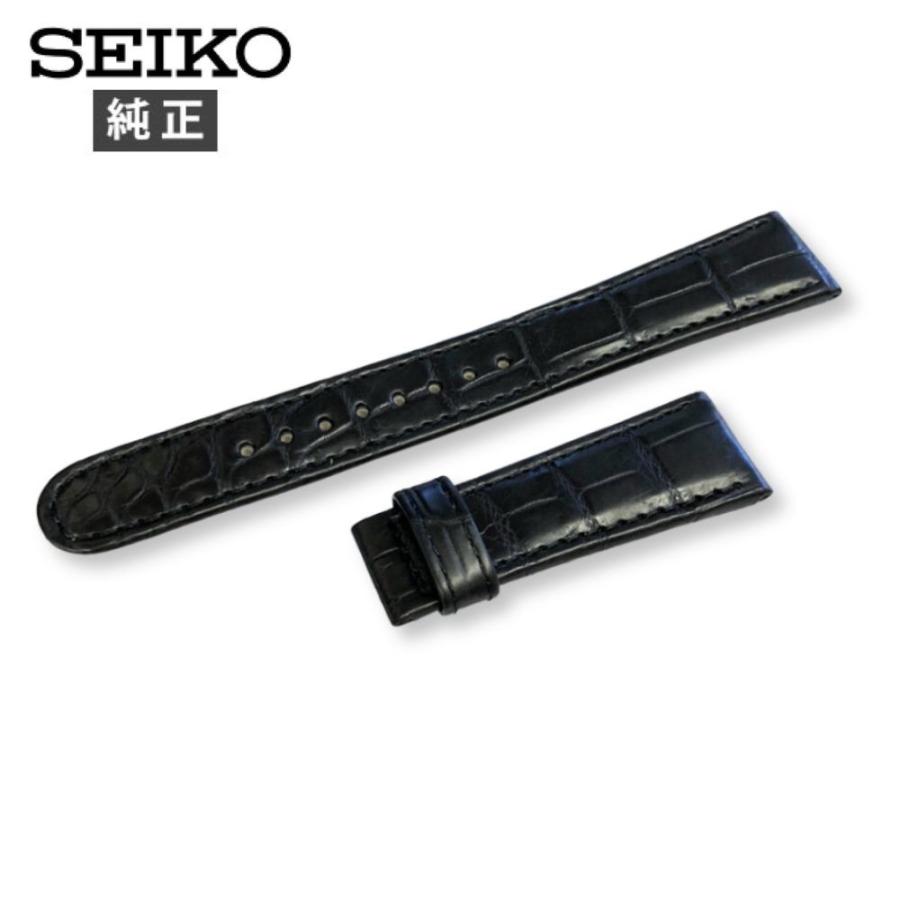 Grand Seiko 19mm グランド セイコー 純正 ベルト クロコダイル 黒