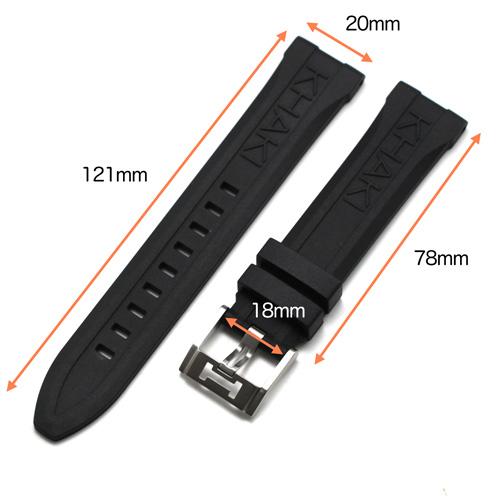 HAMILTON（ハミルトン） カーキネイビースキューバ40mm用 純正ラバー